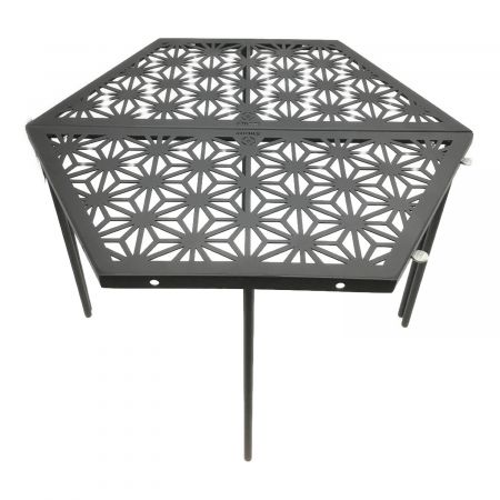 S'more (スモア) 和柄アウトドアテーブル 2枚セット ブラック 和柄組み合わせテーブル 未使用品