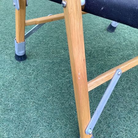 Kermit chair (カーミットチェア) アウトドアチェア ブラック NOVITA 100 カスタム/ナット紛失防止加工 済み オーク