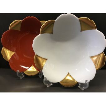 深川製磁 (フカガワセイジ) 睦皿揃 未使用品 2Pセット