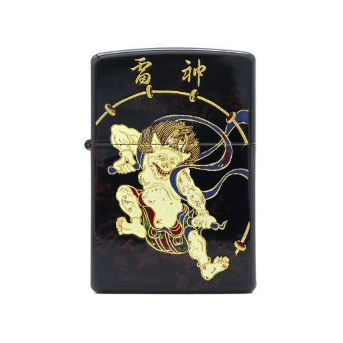 希少品】本金蒔絵 風神雷神 zippo - アンティーク/コレクション