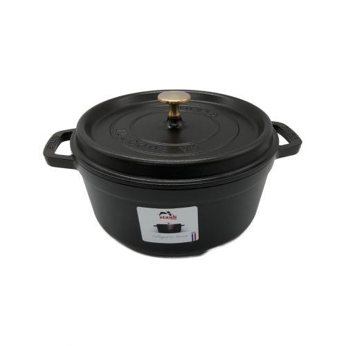 Staub (ストウブ) ピコ・ココット ラウンド 24cm ブラック