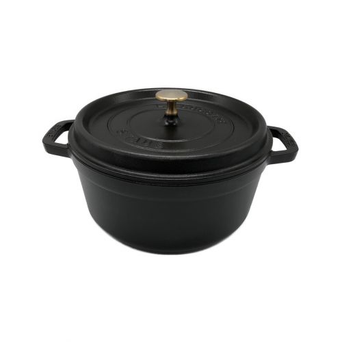 Staub (ストウブ) ピコ・ココット ラウンド 24cm ブラック