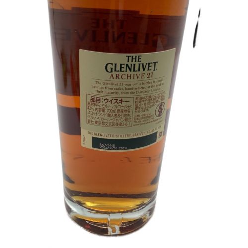 THE GLENLIVET ウィスキー 700ml  ARCHIVE 21年 未開封