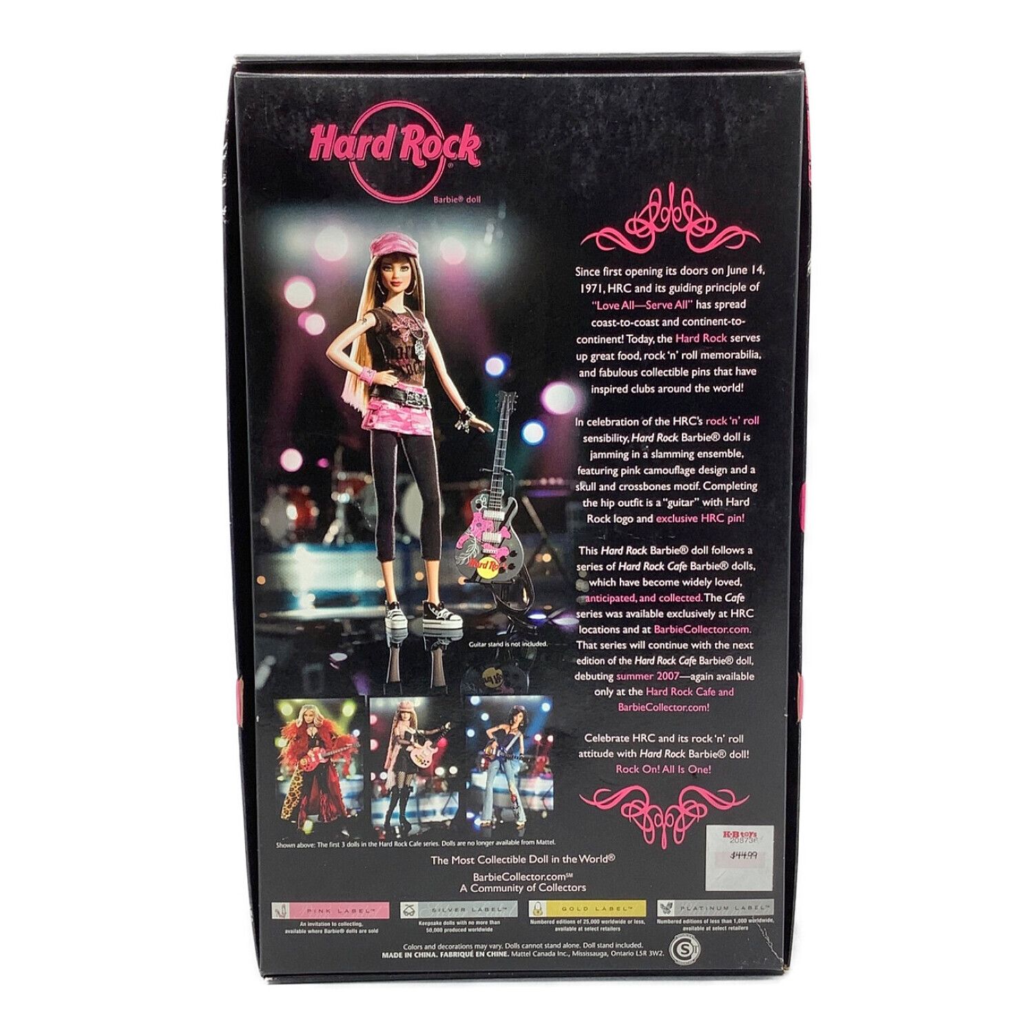 Mattel (マテル) Barbie（バービー） Hard Rock Cafe(ハードロック
