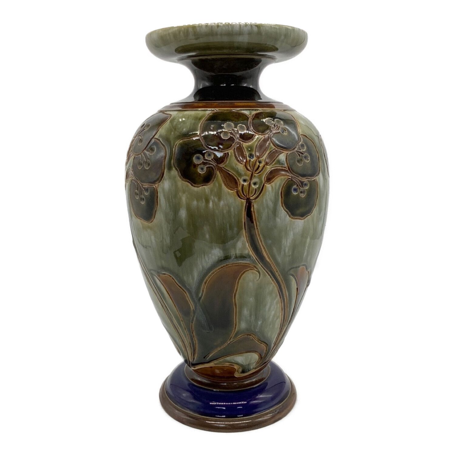 ロイヤルドルトン ランベス窯 アンティークの花瓶-