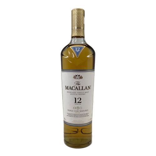 マッカラン (MACALLAN) スコッチ 700ml トリプルカスク 12年 未開封