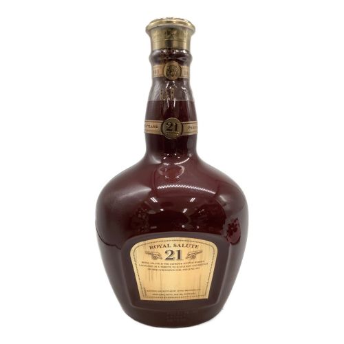 ROYAL SALUTE　/ ロイヤルサルート ウィスキー 700ml 21年 陶器ボトル 赤 未開封