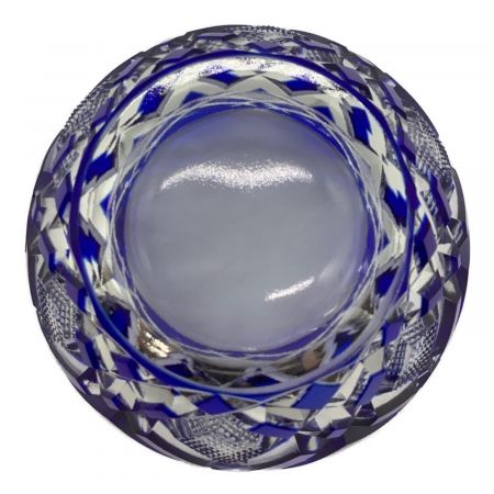 HOYA CRYSTAL (ホーヤクリスタル) 瑠璃被切子小鉢揃え 5Pセット 1客平均重量約150g