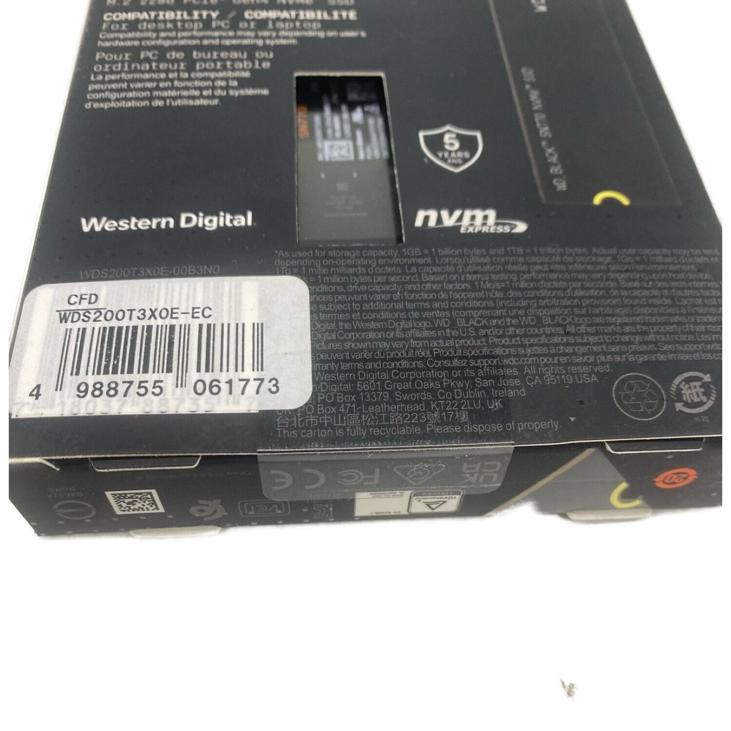 WESTERNDIGITAL (ウェスタンデジタル) SSD WD Black SN770 ...