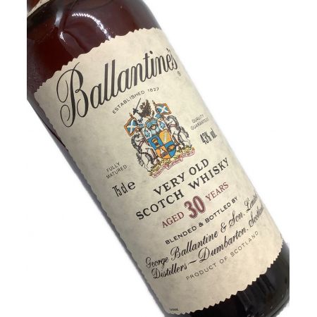 Ballantine's /バランタイン スコッチ 750ml  30年 未開封