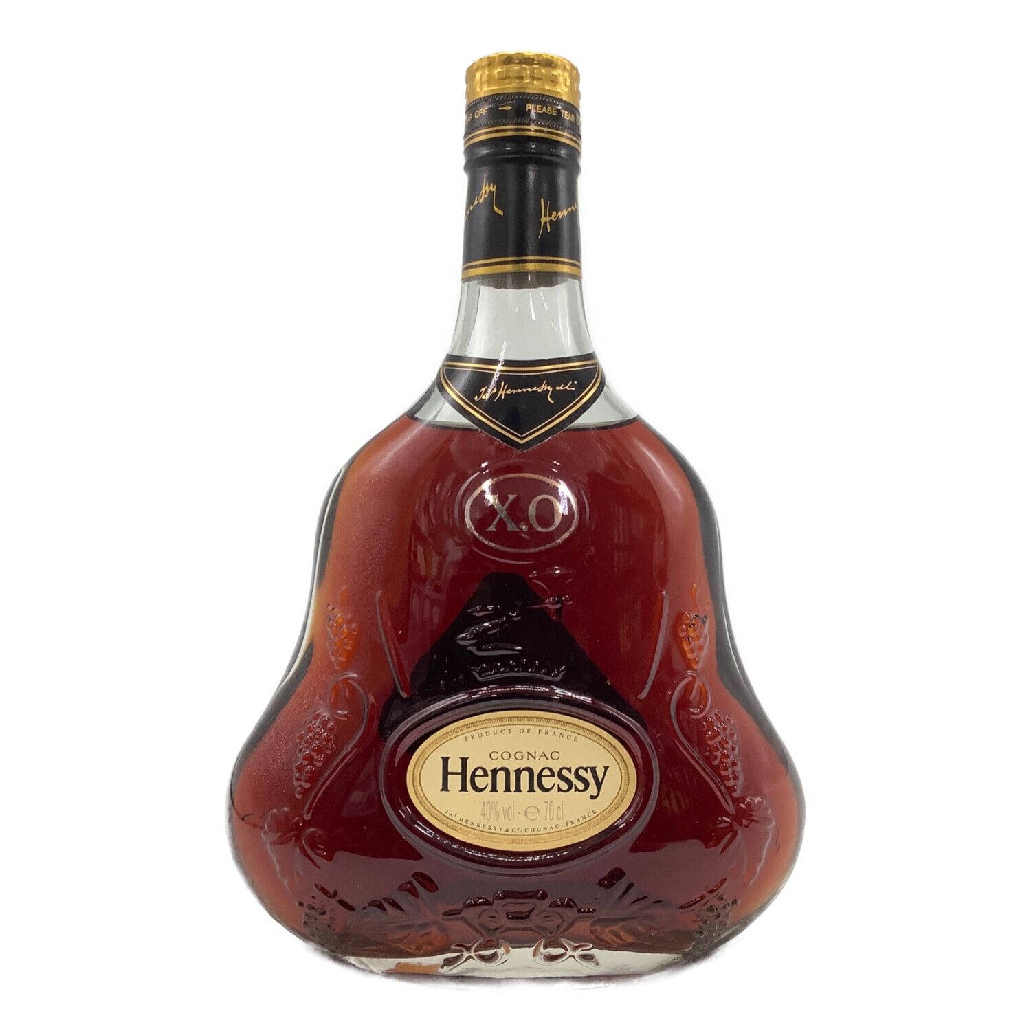 Hennessy/ヘネシー ブランデー 700ml XO 金キャップ クリアボトル 未