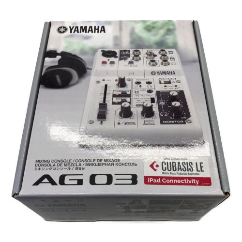 YAMAHA (ヤマハ) ミキサー 箱、説明書、ケーブル付 AG03｜トレファクONLINE