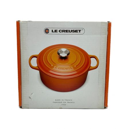 LE CREUSET (ルクルーゼ) 鍋 21177204082430 ホワイト シグニチャー ココットロンド 20cm 20035