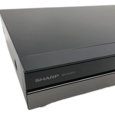 SHARP AQUOS 4K Blu-rayレコーダー 4B-C40DT3 2019年製 無線LAN内蔵 3番組 HDD容量:4TB 4Kチューナー内蔵 -