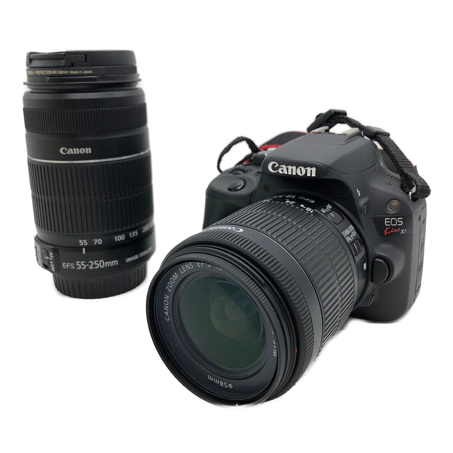 CANON (キャノン) デジタル一眼レフカメラ レンズ:18-55mm/55-250mm ...