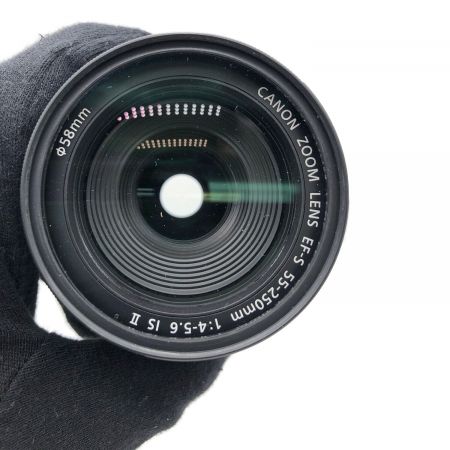 CANON デジタル一眼レフカメラ レンズ:18-55mm/55-250mm EOS kiss X7 ダブルズームキット 1800万(有効画素) APS-C CMOS 専用電池 SDカード対応 KISSX7-WKIT 8574B004