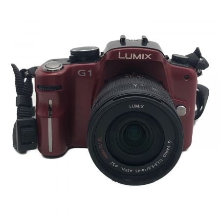 Panasonic LUMIX ミラーレス一眼カメラ DMC-G1 レンズセット 1306万(総画素) フォーサーズ4/3型 LiveMOS 専用電池 SDカード対応 ※外装少ヨゴレ有り ft8la002003