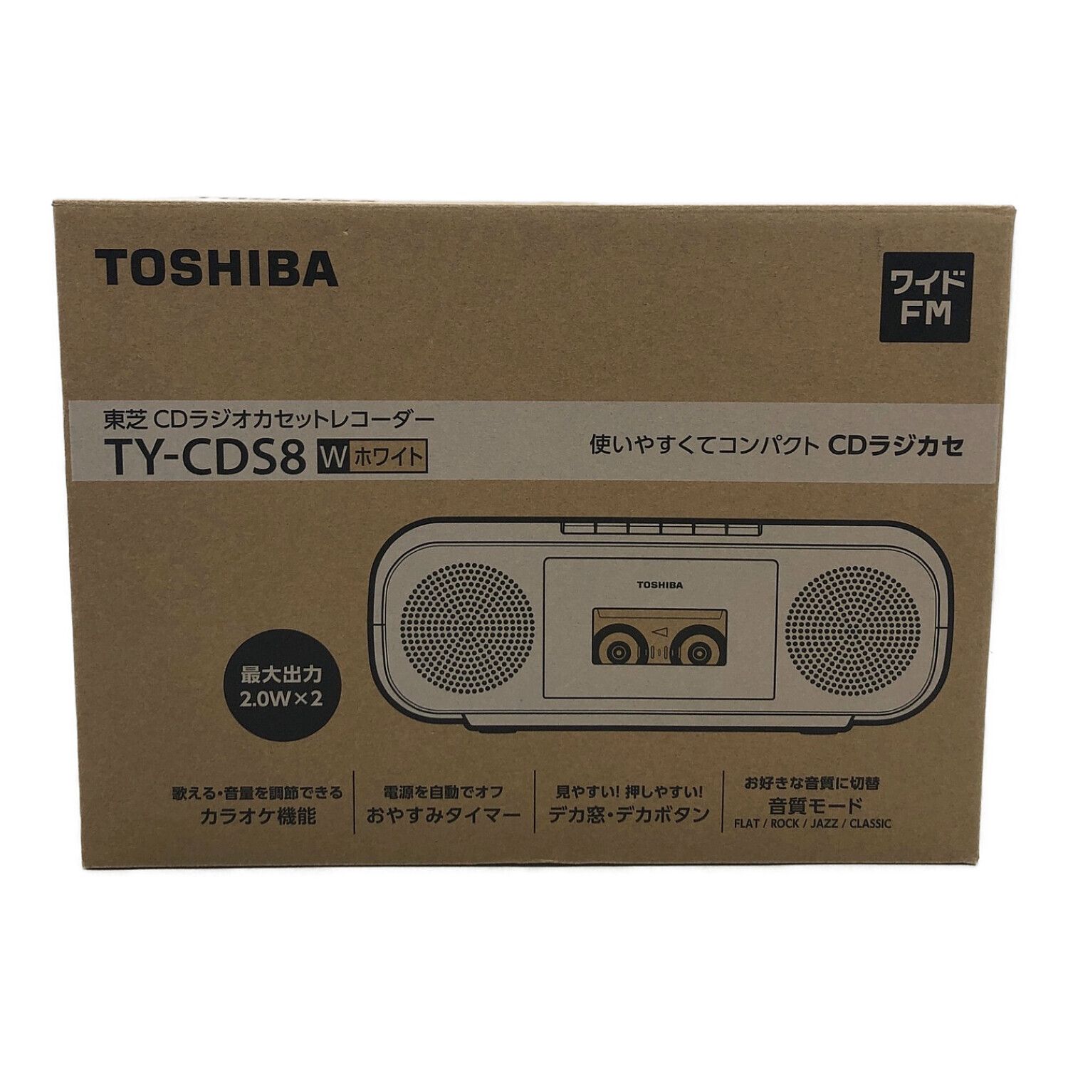 TOSHIBA (トウシバ) ラジオカセットレコーダー TY-CDS8 2022年製