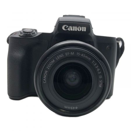 CANON (キャノン) ミラーレス一眼カメラ バッテリー2個付 EOS Kiss M ダブルズームキット 2580万(総画素) APS-C CMOS 専用電池 SDカード対応 レンズ:15-45mm/55-200mm -