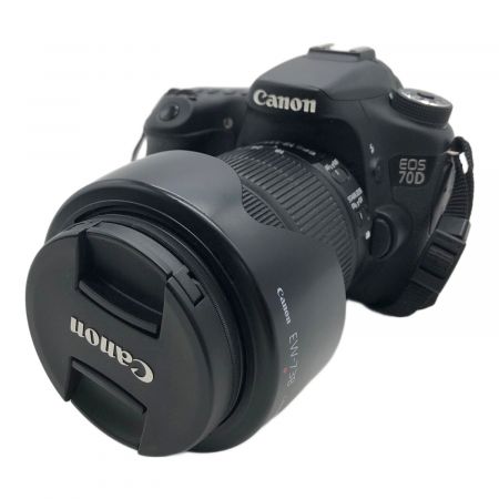 CANON (キャノン) デジタル一眼レフカメラ *レンズに微小クモリ有 EOS 70D レンズセット 2090万(総画素) APS-C CMOS 専用電池 SDカード対応 レンズ18-135mm 最高約7コマ/秒 224057020644