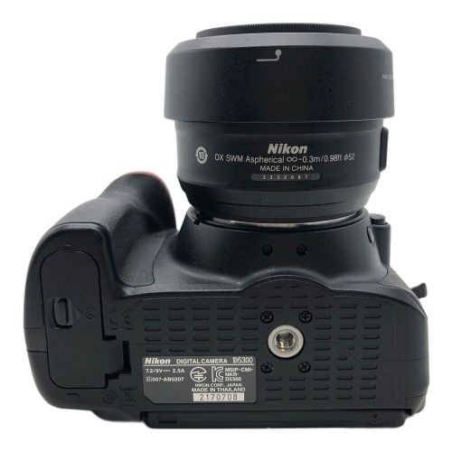 Nikon (ニコン) デジタル一眼レフカメラ レンズ:AS-S 35mm 1:1.8G D5300 レンズセット 2478万(総画素) APS-C CMOS 専用電池 SDカード対応 ■