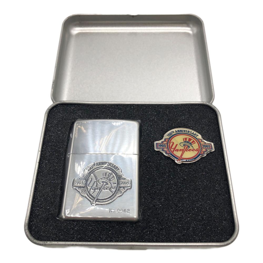 ZIPPO&ピンズセット ニューヨークヤンキース100周年記念限定品/箱付