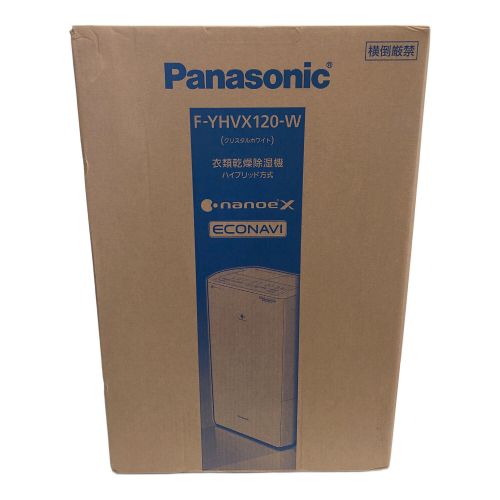 Panasonic (パナソニック) 衣類乾燥除湿機 ※2024年リコール対応済み F-YHVK120-W 9.0L/日 木造:11畳 鉄筋:23畳 程度S(未使用品) 未使用品