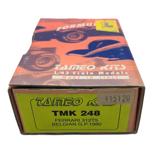 TAMEO KITS レーシングカー 1/43 Scale TMK248 BELGIAN G.P.1980 FERRARI312T5