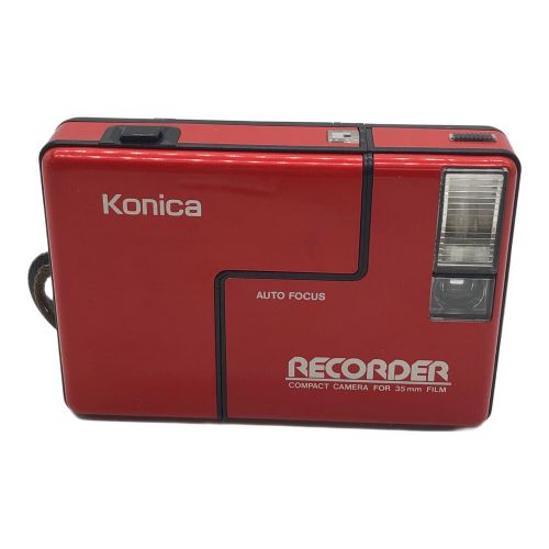 KONICA (コニカ) フィルムカメラ シャッター　ECORDER フィルムカメラ レッド 2385871