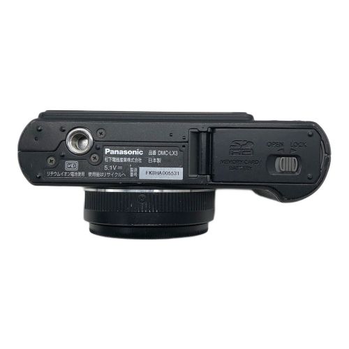 Panasonic (パナソニック) コンパクトデジタルカメラ DMC-LX3 1130万(総画素) 1/1.63型CCD 専用電池 SDカード対応 USBケーブル/AVケーブル付 光学2.5倍ズーム FK8HA005531