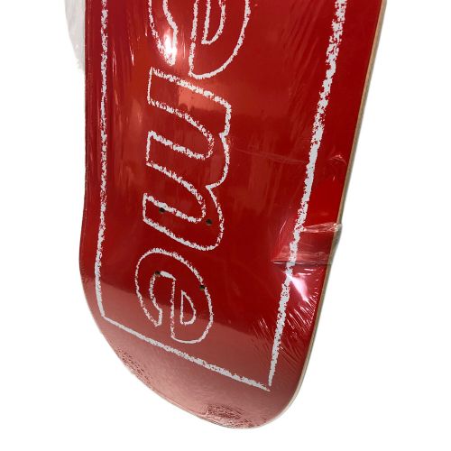 SUPREME (シュプリーム) スケートボード レッド Chalk Logo Skateboard KAWS