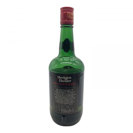 ヘッジス＆バトラー スコッチウィスキー 750ml 12年 未開封