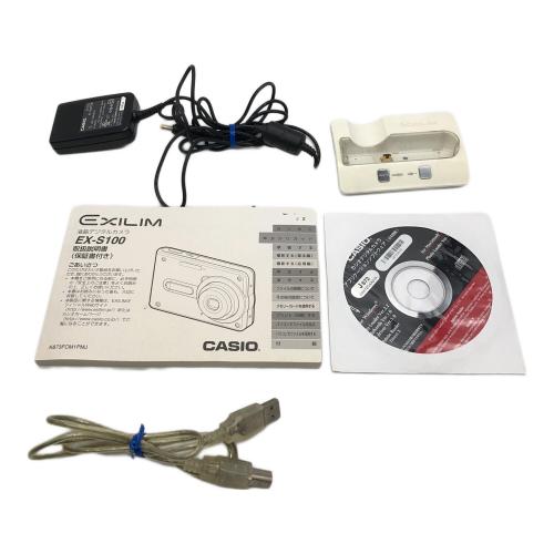 CASIO (カシオ) ジャンク品 ex-s100 334万画素(総画素) 320万画素(有効画素) 専用電池 SDカード マルチメディアカード 通常：ISO50～400
