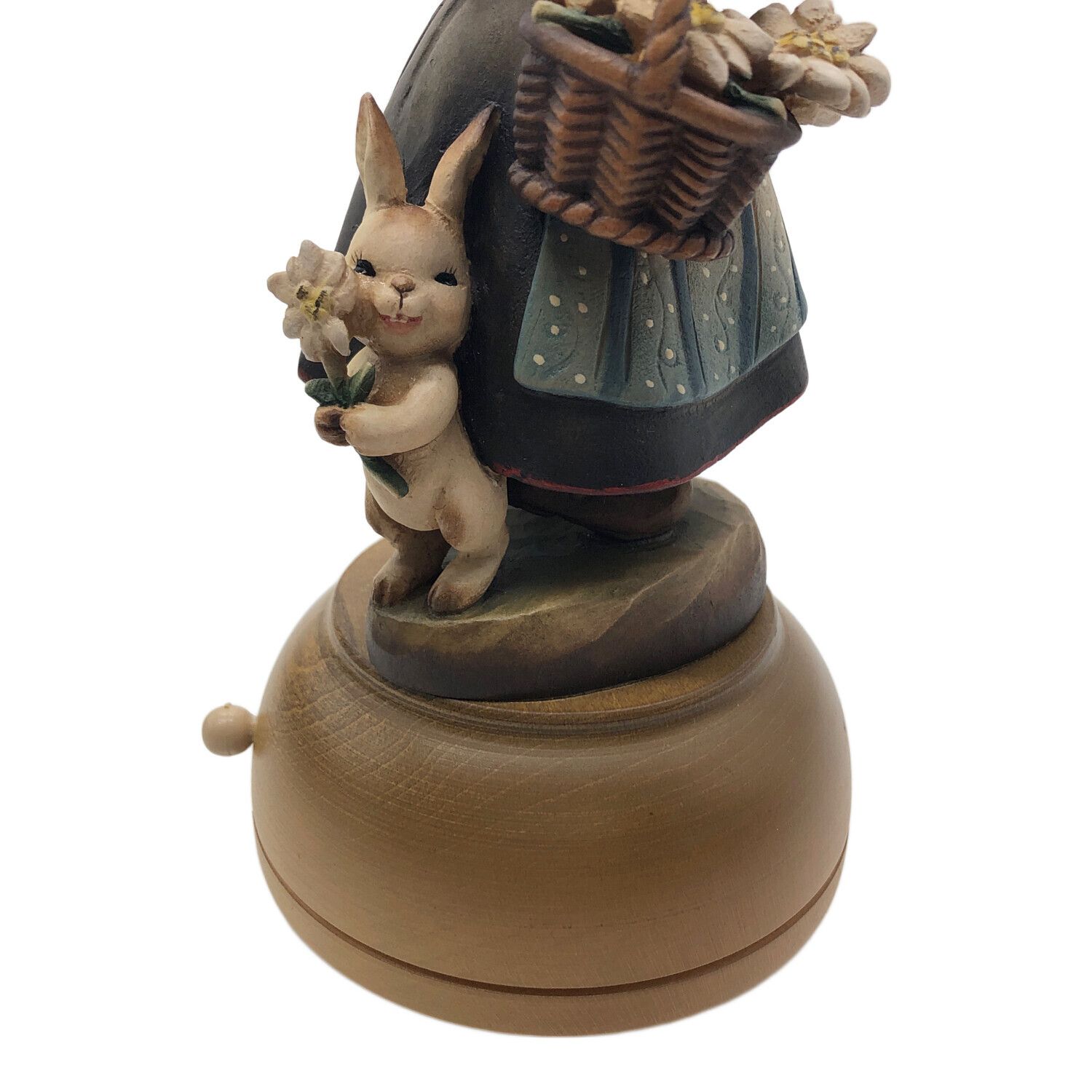 木彫り人形 マスコット ドールビンテージ？ ANRI アンリ（AA４） 60sアンリ社製 ANRI シュローダー ビンテージオルゴール 木彫り人形