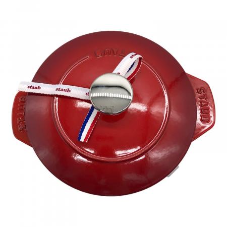 Staub (ストウブ) ホーロー鍋 レッド 16cm・チェリー 40511-828 ラ