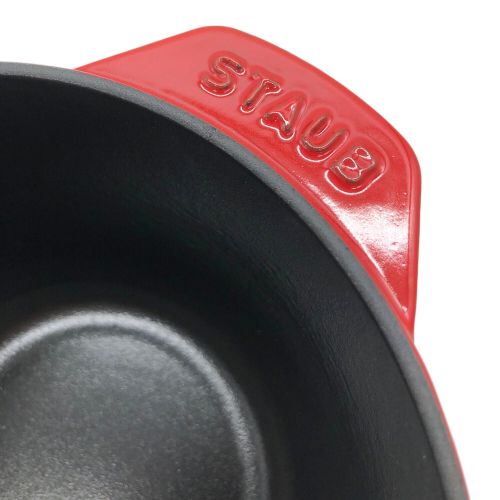 Staub (ストウブ) ホーロー鍋 レッド 16cm・チェリー 40511-828 ラ
