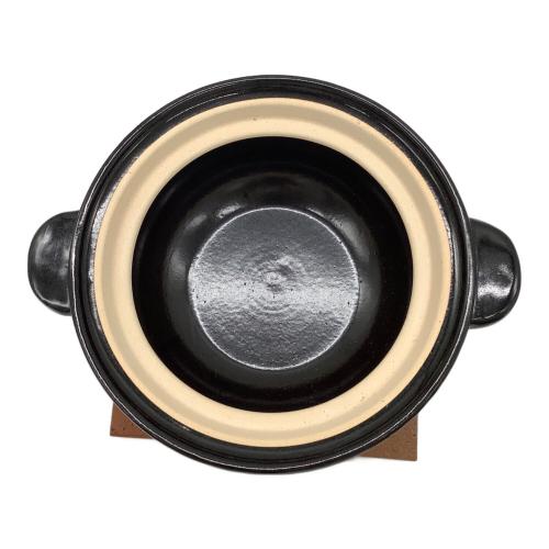 長谷園 伊賀焼 土鍋 ブラック 2合炊き SCT-03