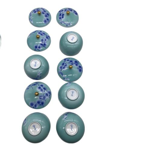 深川製磁 (フカガワセイジ) 湯呑み揃え 胡蝶蘭