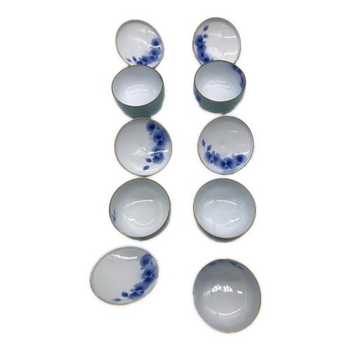 深川製磁 (フカガワセイジ) 湯呑み揃え 胡蝶蘭