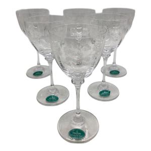 MINTON (ミントン) ワイングラス  ハドンホールクリス 6Pセット