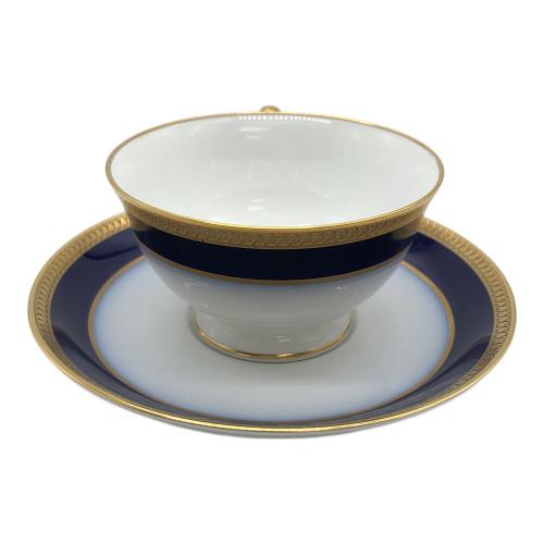 大倉陶園 (オオクラトウエン) ティーカップ&ソーサー 瑠璃片葉金蝕