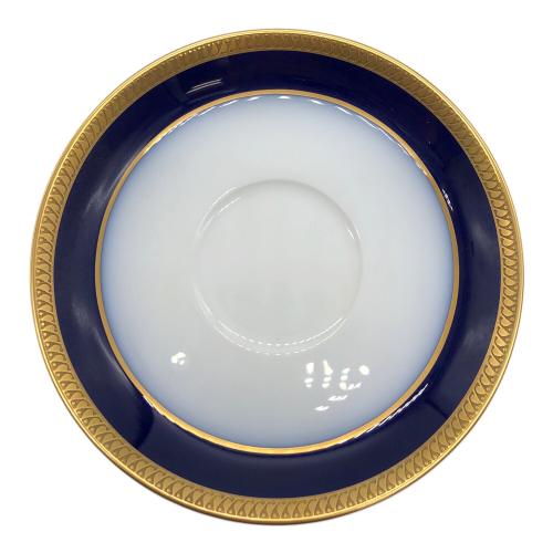 大倉陶園 (オオクラトウエン) ティーカップ&ソーサー 瑠璃片葉金蝕