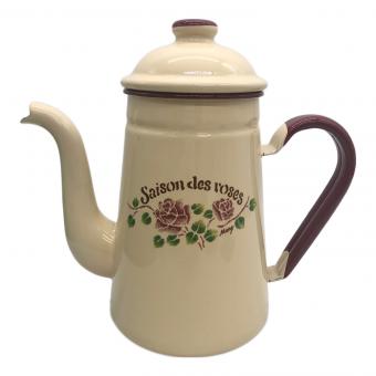 マニーローズ コーヒーポット ベージュ ホーロー