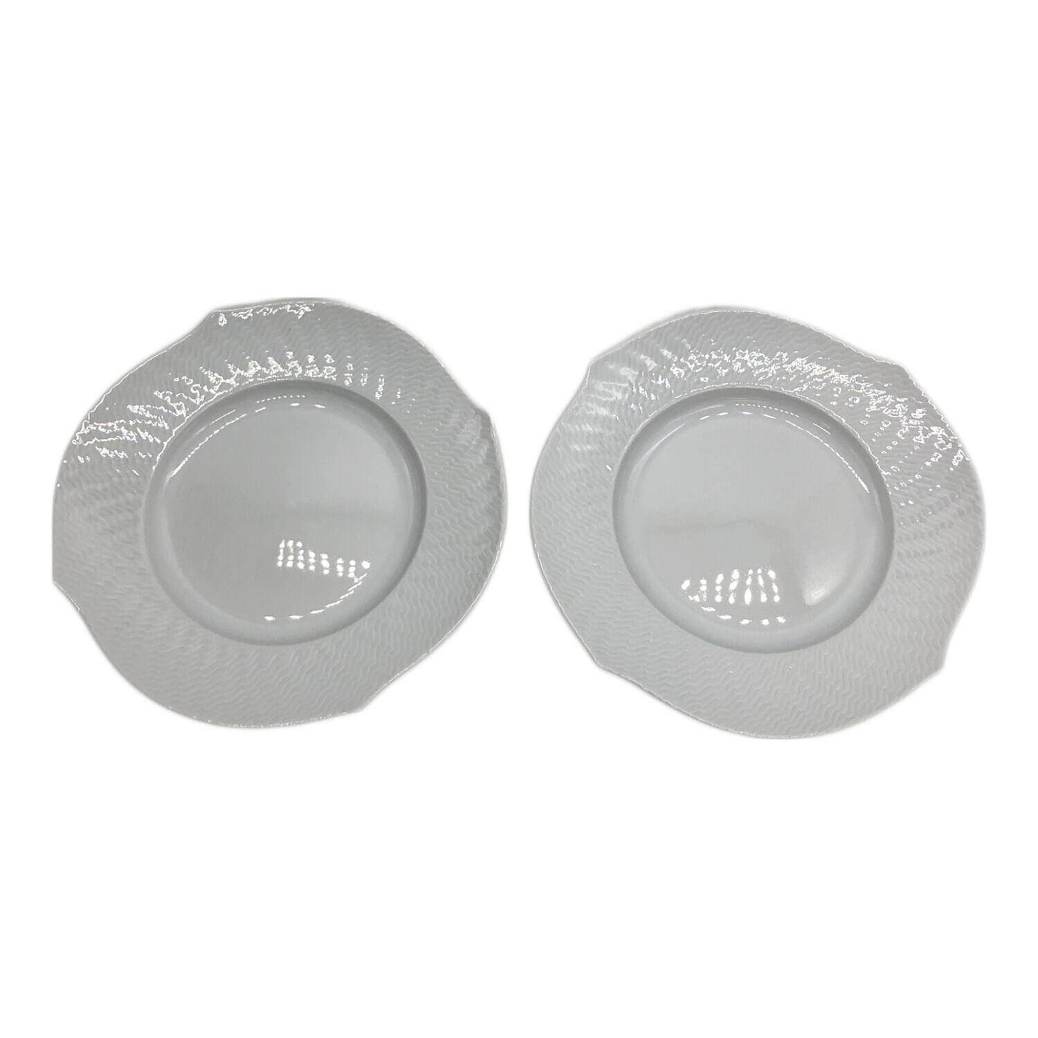 Meissen (マイセン) プレート 19cm 波の戯れホワイト 2Pセット