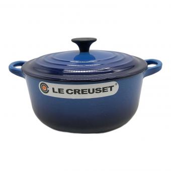 LE CREUSET (ルクルーゼ) ココット・ロンド SIZE 20cm ブルー