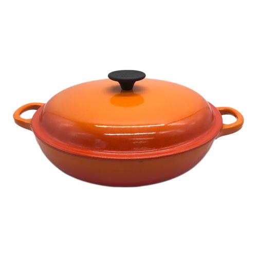 LE CREUSET (ルクルーゼ) ビュッフェキャセロール SIZE 26 オレンジ