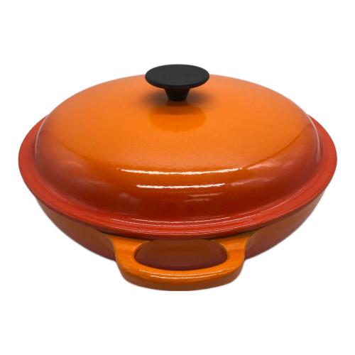 LE CREUSET (ルクルーゼ) ビュッフェキャセロール SIZE 26 オレンジ