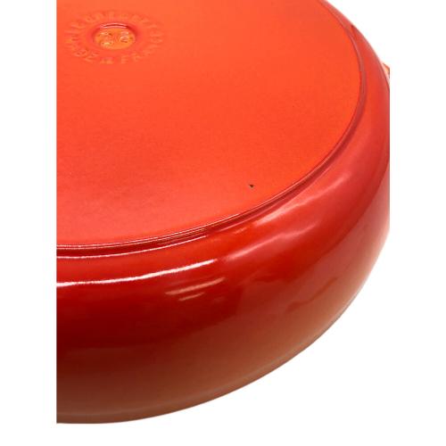 【美品】LE CREUSET　ビュッフェキャセロール　オレンジ　26cm Amazon｜ビュッフェ・キャセロール 26cm オレンジ｜両手鍋