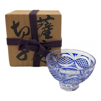 薩摩切子 剣而松笠文