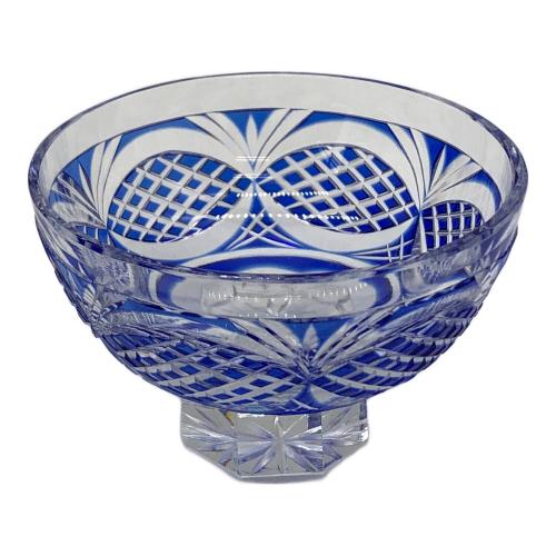 薩摩切子 剣而松笠文